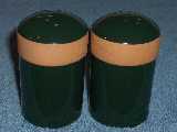 Colorworks table top shakers glazed forest green